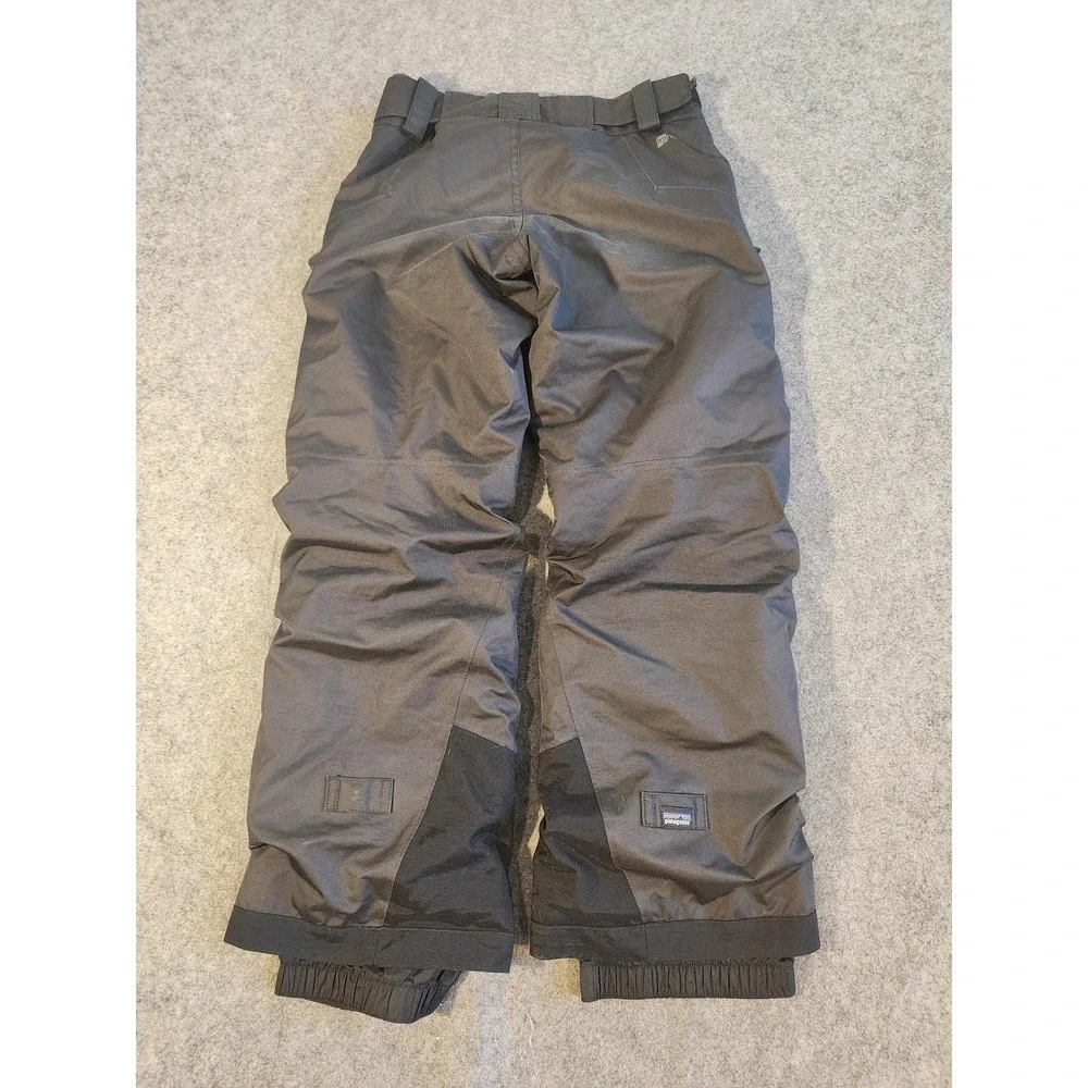 Patagonia Ski Pants Kids Size 7-8 Gray H2No Waterproof Insulated Snow STY68490